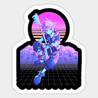 vaporwave of kingdom hearts Sticker